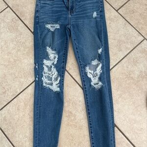 A&E Distressed Skinny Jeans